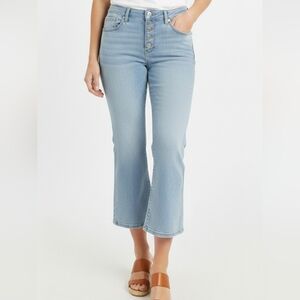 Banana Republic Cropped Bootcut Jeans 16 / 33 Light Wash Stretch Soft Modal